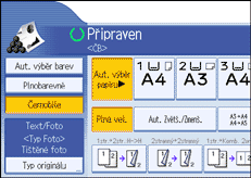 Ilustrace displeje ovl&aacute;dac&iacute;ho panelu