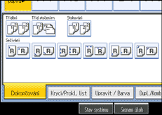 Ilustrace displeje ovl&aacute;dac&iacute;ho panelu
