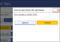 Ilustrace displeje ovl&aacute;dac&iacute;ho panelu