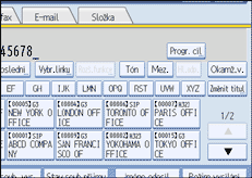 Ilustrace displeje ovl&aacute;dac&iacute;ho panelu