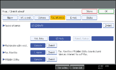 Ilustrace displeje ovl&aacute;dac&iacute;ho panelu