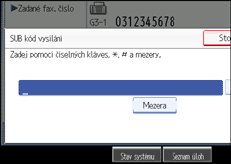 Ilustrace displeje ovl&aacute;dac&iacute;ho panelu