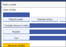 Ilustrace displeje ovl&aacute;dac&iacute;ho panelu