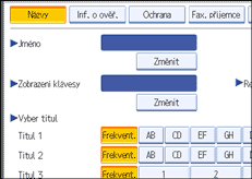 Ilustrace displeje ovládacího panelu