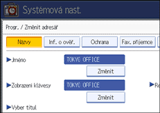 Ilustrace displeje ovl&aacute;dac&iacute;ho panelu
