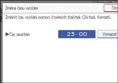 Ilustrace displeje ovl&aacute;dac&iacute;ho panelu