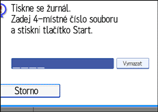 Ilustrace displeje ovl&aacute;dac&iacute;ho panelu