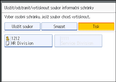 Ilustrace displeje ovl&aacute;dac&iacute;ho panelu