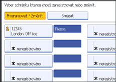 Ilustrace displeje ovl&aacute;dac&iacute;ho panelu