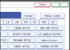 Ilustrace displeje ovl&aacute;dac&iacute;ho panelu