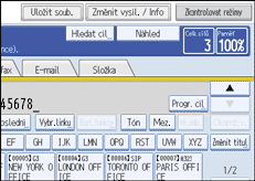 Ilustrace displeje ovl&aacute;dac&iacute;ho panelu