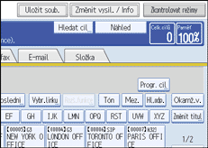 Ilustrace displeje ovl&aacute;dac&iacute;ho panelu
