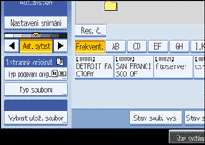 Ilustrace displeje ovl&aacute;dac&iacute;ho panelu
