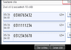 Ilustrace displeje ovl&aacute;dac&iacute;ho panelu