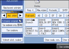 Ilustrace displeje ovl&aacute;dac&iacute;ho panelu