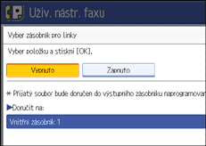Ilustrace displeje ovl&aacute;dac&iacute;ho panelu