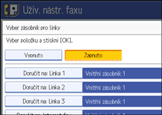 Ilustrace displeje ovl&aacute;dac&iacute;ho panelu