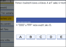 Ilustrace displeje ovl&aacute;dac&iacute;ho panelu