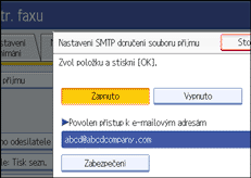 Ilustrace displeje ovl&aacute;dac&iacute;ho panelu