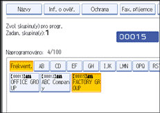 Obr&aacute;zek displeje ovl&aacute;dac&iacute;ho panelu