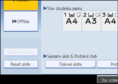 Ilustrace obrazovky ovl&aacute;dac&iacute;ho panelu