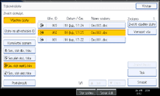 Ilustrace obrazovky ovl&aacute;dac&iacute;ho panelu