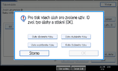 Ilustrace obrazovky ovl&aacute;dac&iacute;ho panelu