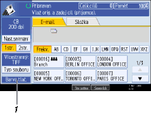 �&iacute;slovan&aacute; ilustrace obrazovky ovl&aacute;dac&iacute;ho panelu