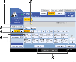 �&iacute;slovan&aacute; ilustrace obrazovky ovl&aacute;dac&iacute;ho panelu