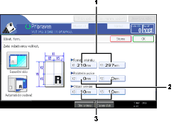 �&iacute;slovan&aacute; ilustrace obrazovky ovl&aacute;dac&iacute;ho panelu