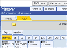 Obr&aacute;zek obrazovky ovl&aacute;dac&iacute;ho panelu
