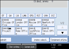 Obr&aacute;zek obrazovky ovl&aacute;dac&iacute;ho panelu