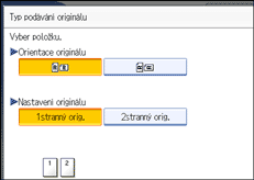 Obr&aacute;zek obrazovky ovl&aacute;dac&iacute;ho panelu