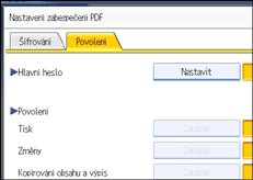 Obr&aacute;zek obrazovky ovl&aacute;dac&iacute;ho panelu