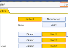 Obr&aacute;zek obrazovky ovl&aacute;dac&iacute;ho panelu