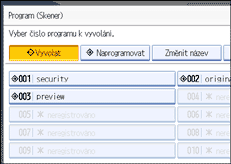Obr&aacute;zek obrazovky ovl&aacute;dac&iacute;ho panelu