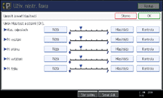 Obr&aacute;zek displeje ovl&aacute;dac&iacute;ho panelu
