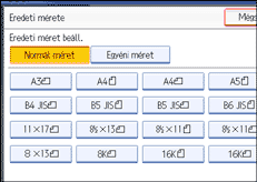 A kezel�panel k&eacute;perny�j&eacute;nek bemutat&aacute;sa