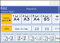 A kezel�panel k&eacute;perny�j&eacute;nek bemutat&aacute;sa