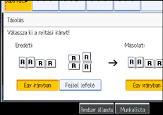 A kezel�panel k&eacute;perny�j&eacute;nek bemutat&aacute;sa