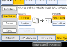 A kezel�panel k&eacute;perny�j&eacute;nek bemutat&aacute;sa