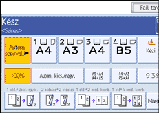 A kezel�panel k&eacute;perny�j&eacute;nek bemutat&aacute;sa