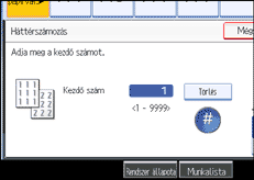 A kezel�panel k&eacute;perny�j&eacute;nek bemutat&aacute;sa