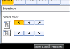 A kezel�panel k&eacute;perny�j&eacute;nek bemutat&aacute;sa