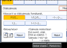 A kezel�panel k&eacute;perny�j&eacute;nek bemutat&aacute;sa