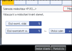 A kezel�panel k&eacute;perny�j&eacute;nek bemutat&aacute;sa
