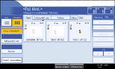 A kezel�panel k&eacute;perny�j&eacute;nek bemutat&aacute;sa