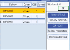 A kezel�panel k&eacute;perny�j&eacute;nek bemutat&aacute;sa