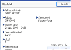 A kezel�panel k&eacute;perny�j&eacute;nek bemutat&aacute;sa