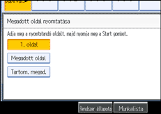 A kezel�panel k&eacute;perny�j&eacute;nek bemutat&aacute;sa
